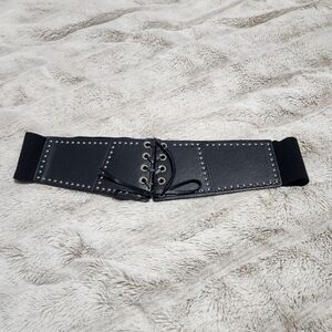 Torrid Black Faux Leather Studded Waist Belt
